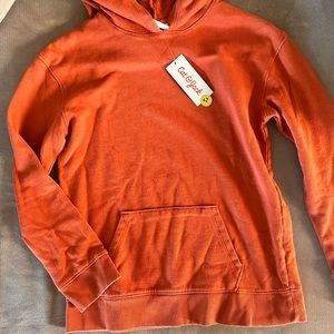 NWT Cat & Jack Girls Hoodie Sweater - Cinnamon - Size Large